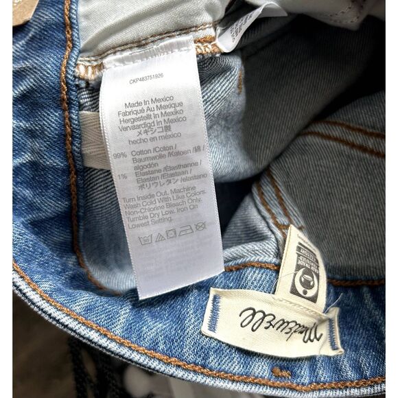NWT Madewell The Petite Curvy '90s Straight Crop Jeans in Hazeldell Wash Size 24 - Picture 16 of 16